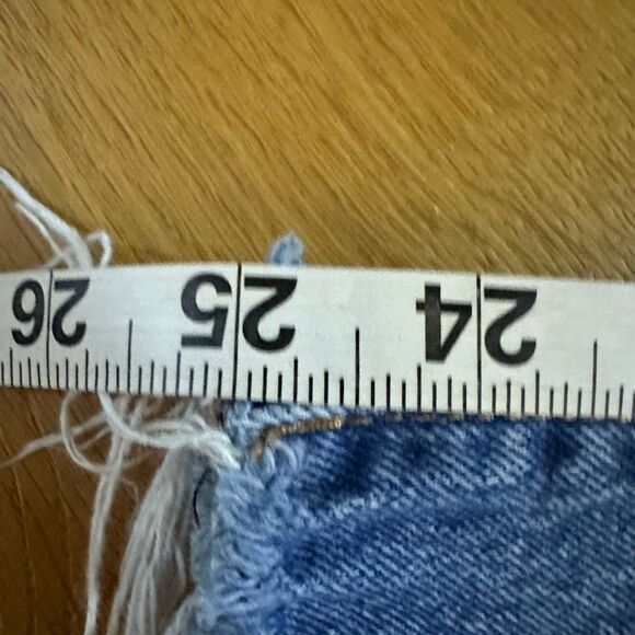 Levi Wedgie straight jeans buttonfly 26 raw hem - Picture 11 of 13